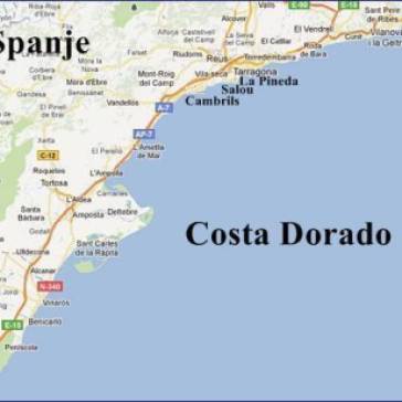 Costa_Dorada daurada vakantie kaart salou